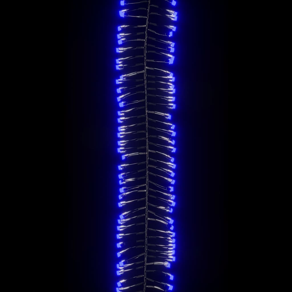 Lichtslinger cluster met 3000 LED's blauw 23 m PVC