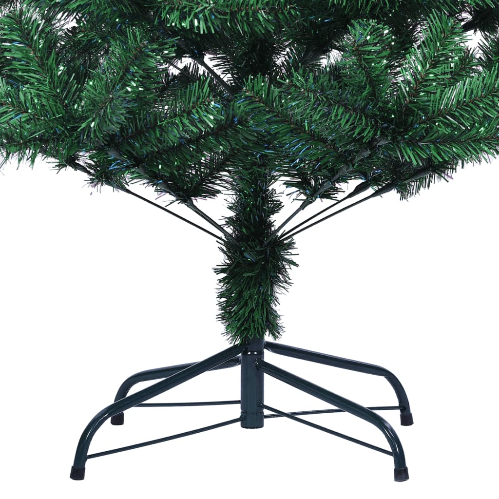 Kunstkerstboom met iriserende uiteinden 150 cm PVC groen