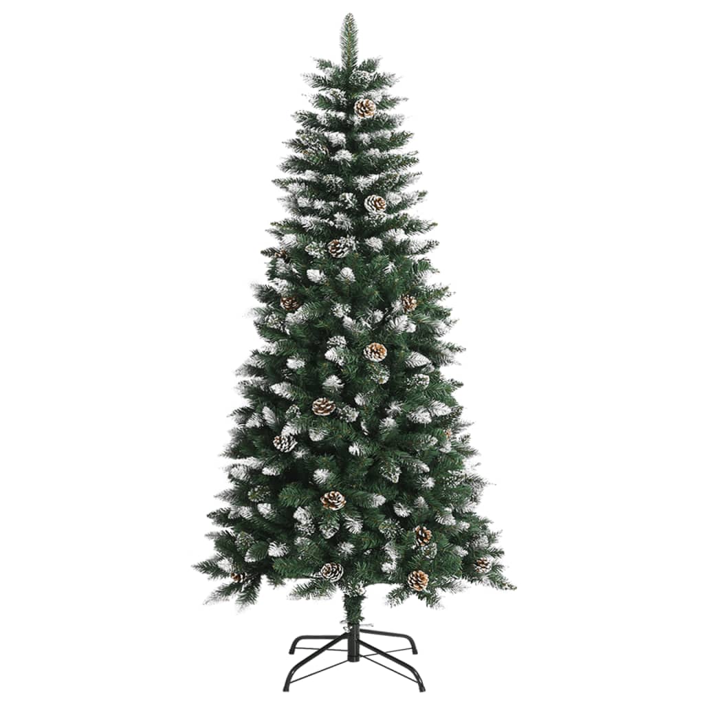 Kunstkerstboom met standaard 120 cm PVC groen