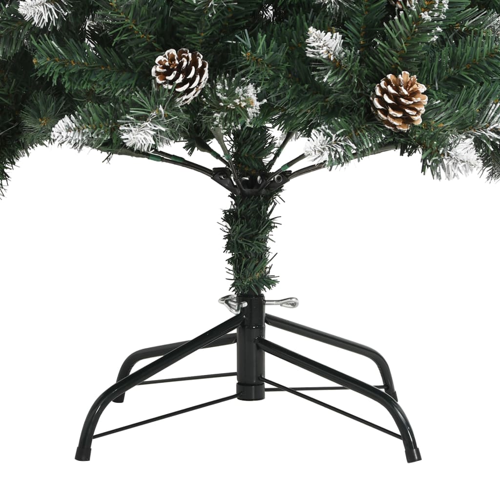 Kunstkerstboom met standaard 120 cm PVC groen