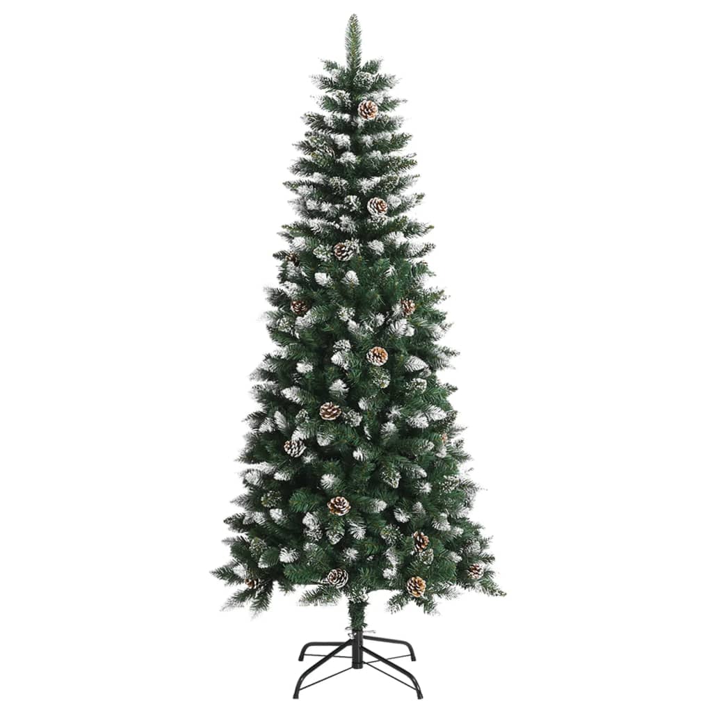 Kunstkerstboom met standaard 150 cm PVC groen