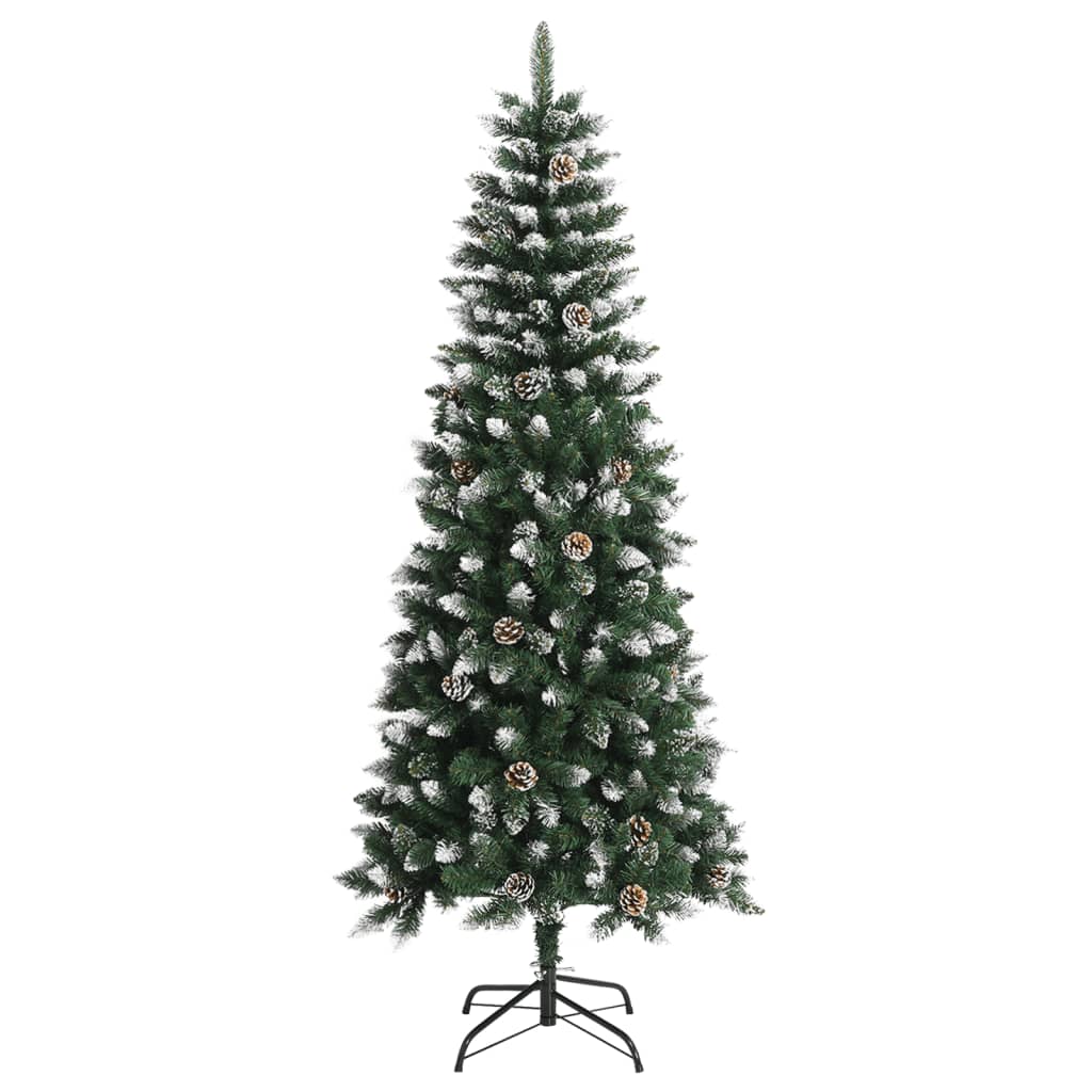 Kunstkerstboom met standaard 180 cm PVC groen