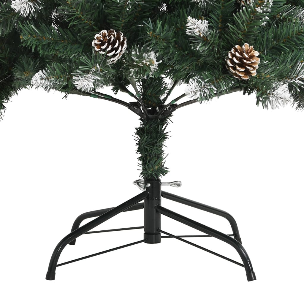 Kunstkerstboom met standaard 180 cm PVC groen