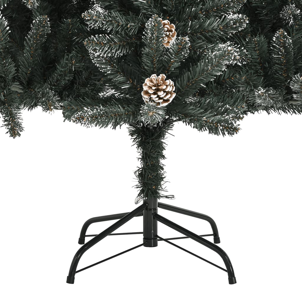 Kunstkerstboom met standaard 120 cm PVC groen