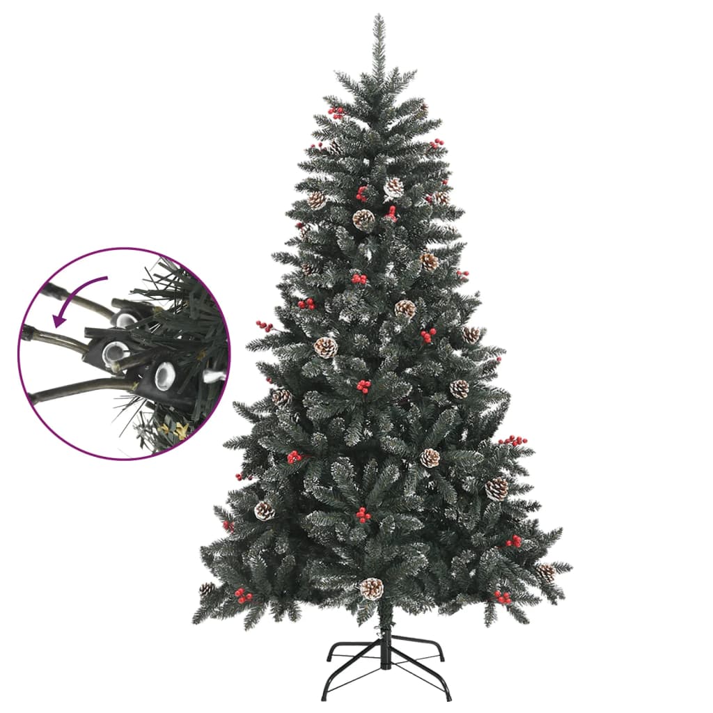 Kunstkerstboom met standaard 150 cm PVC groen