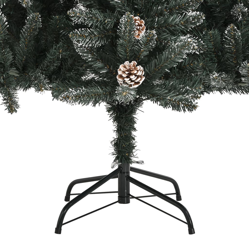 Kunstkerstboom met standaard 150 cm PVC groen