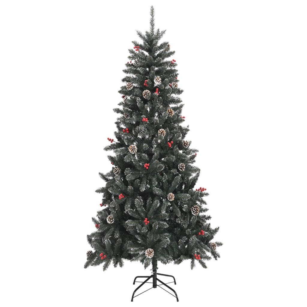 Kunstkerstboom met standaard 240 cm PVC groen