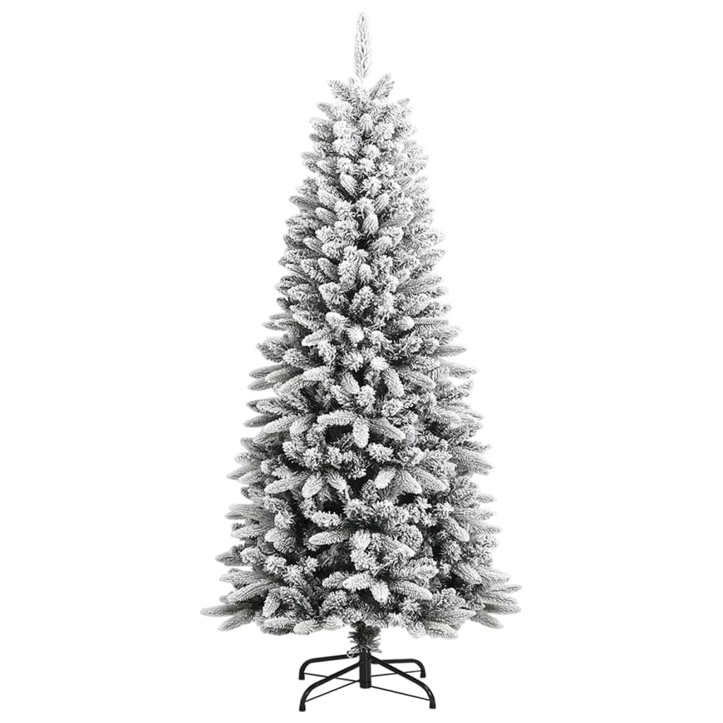 Kunstkerstboom met sneeuw 150 cm PVC en PE