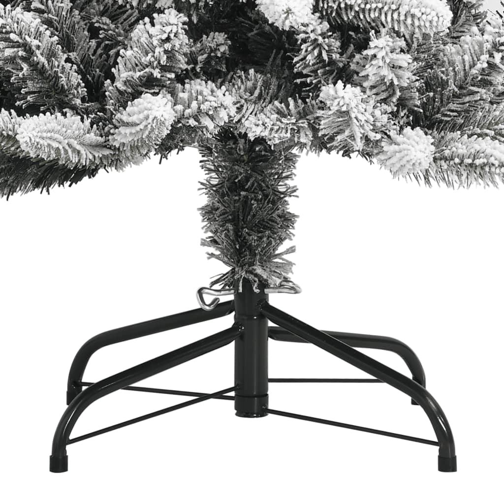 Kunstkerstboom met sneeuw 210 cm PVC en PE