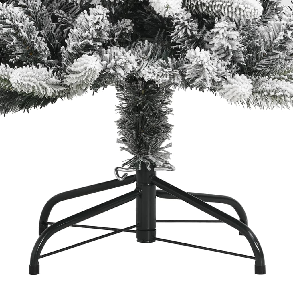 Kunstkerstboom met sneeuw 240 cm PVC en PE