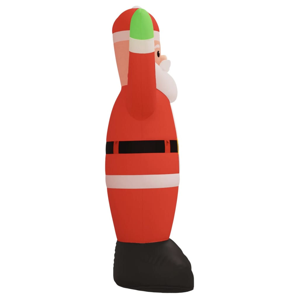 Kerstman met LED-verlichting opblaasbaar 1000 cm