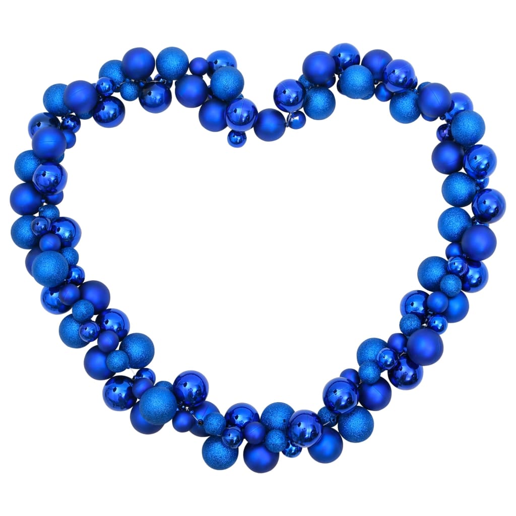 Kerstslinger ballen 175 cm polystyreen blauw