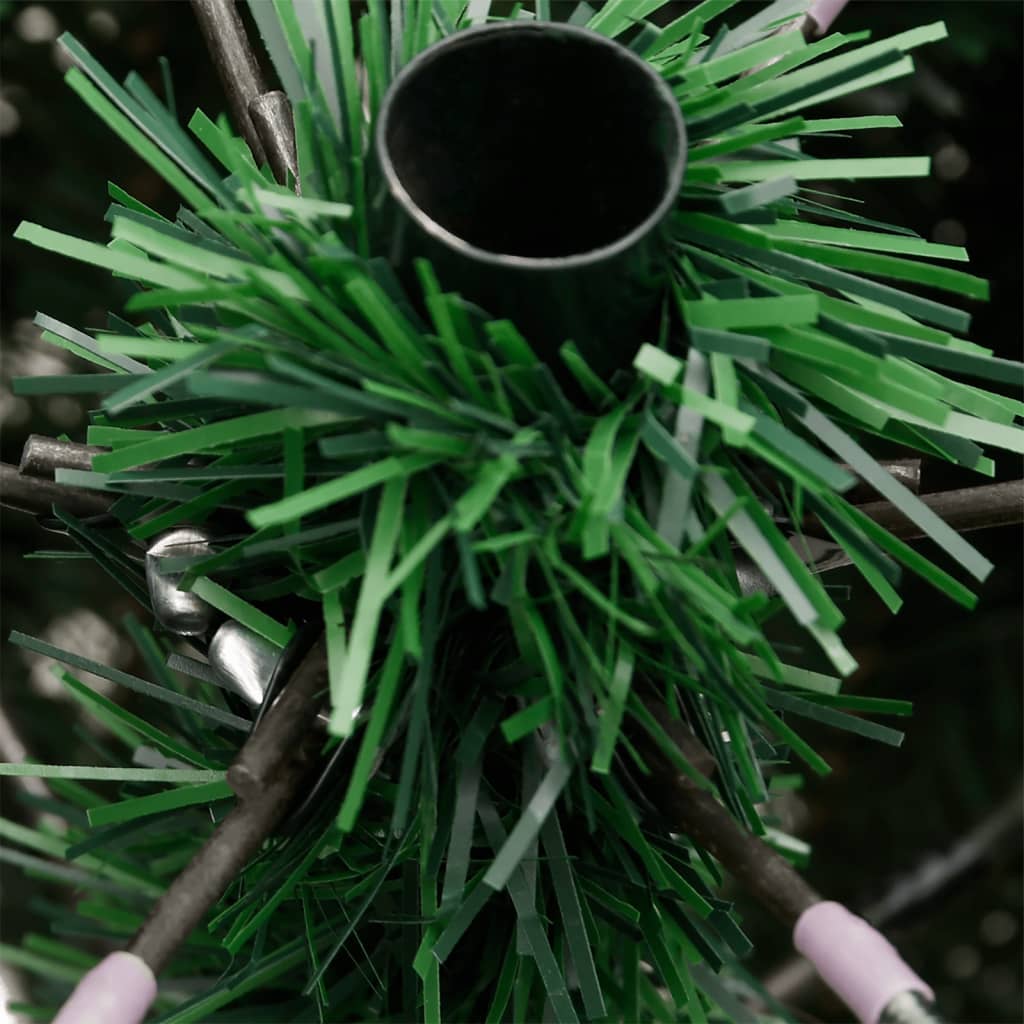 Kunstkerstboom met scharnieren en standaard 210 cm groen