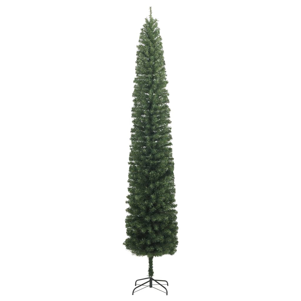 Kunstkerstboom smal met standaard 270 cm PVC