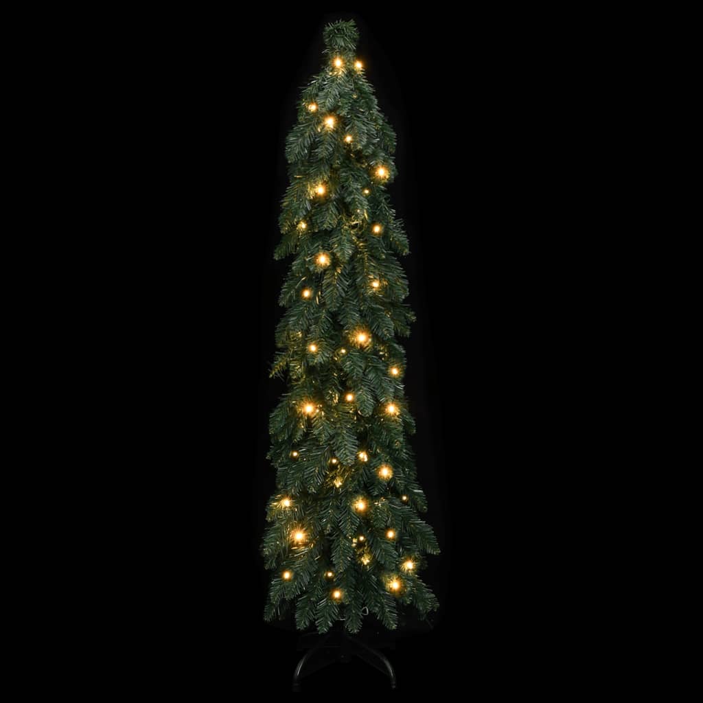 Kunstkerstboom met verlichting 60 LED's 120 cm