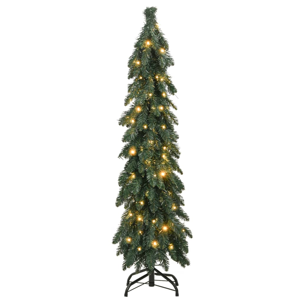 Kunstkerstboom met verlichting 60 LED's 120 cm