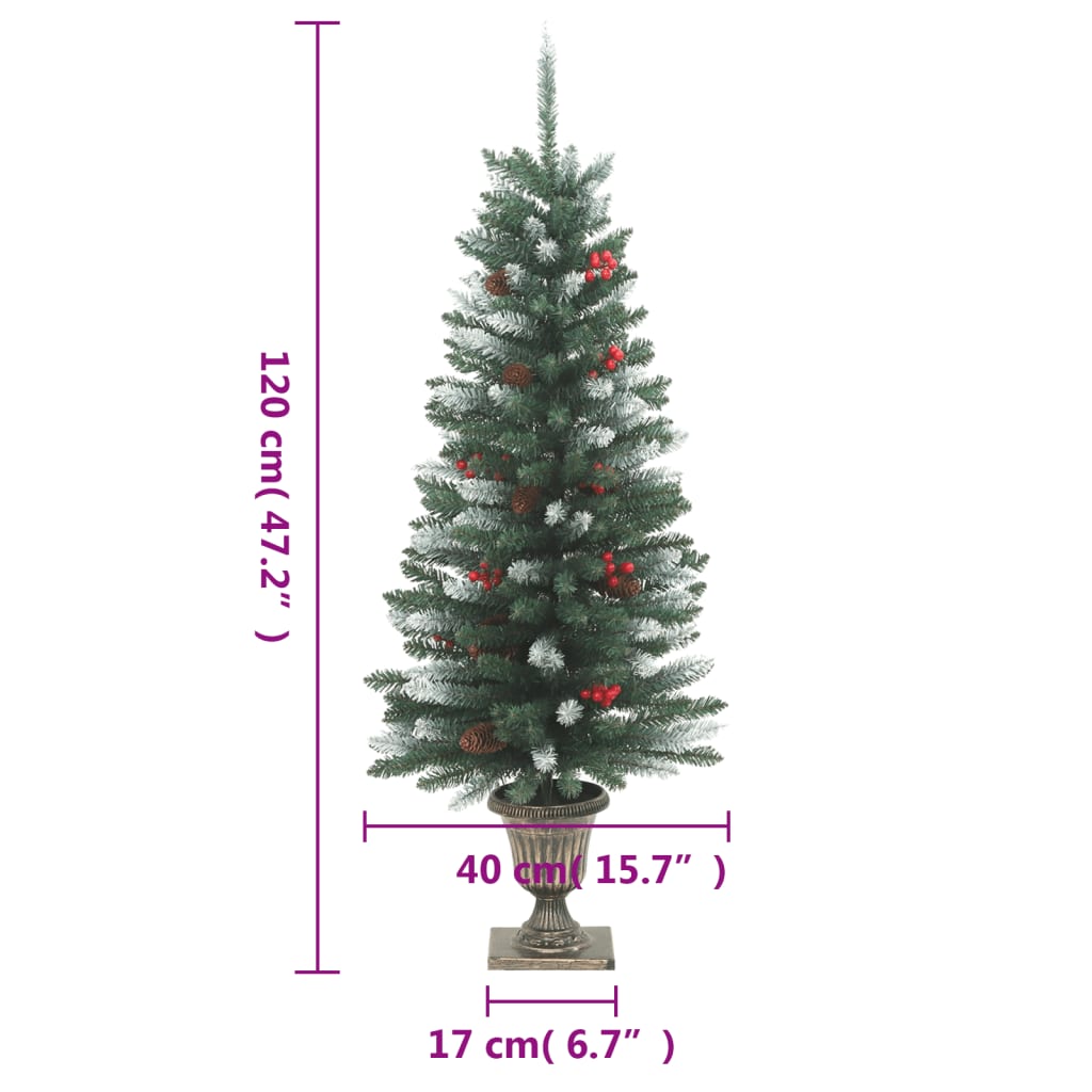 Kunstkerstbomen 2 st 100 LED's 120 cm groen