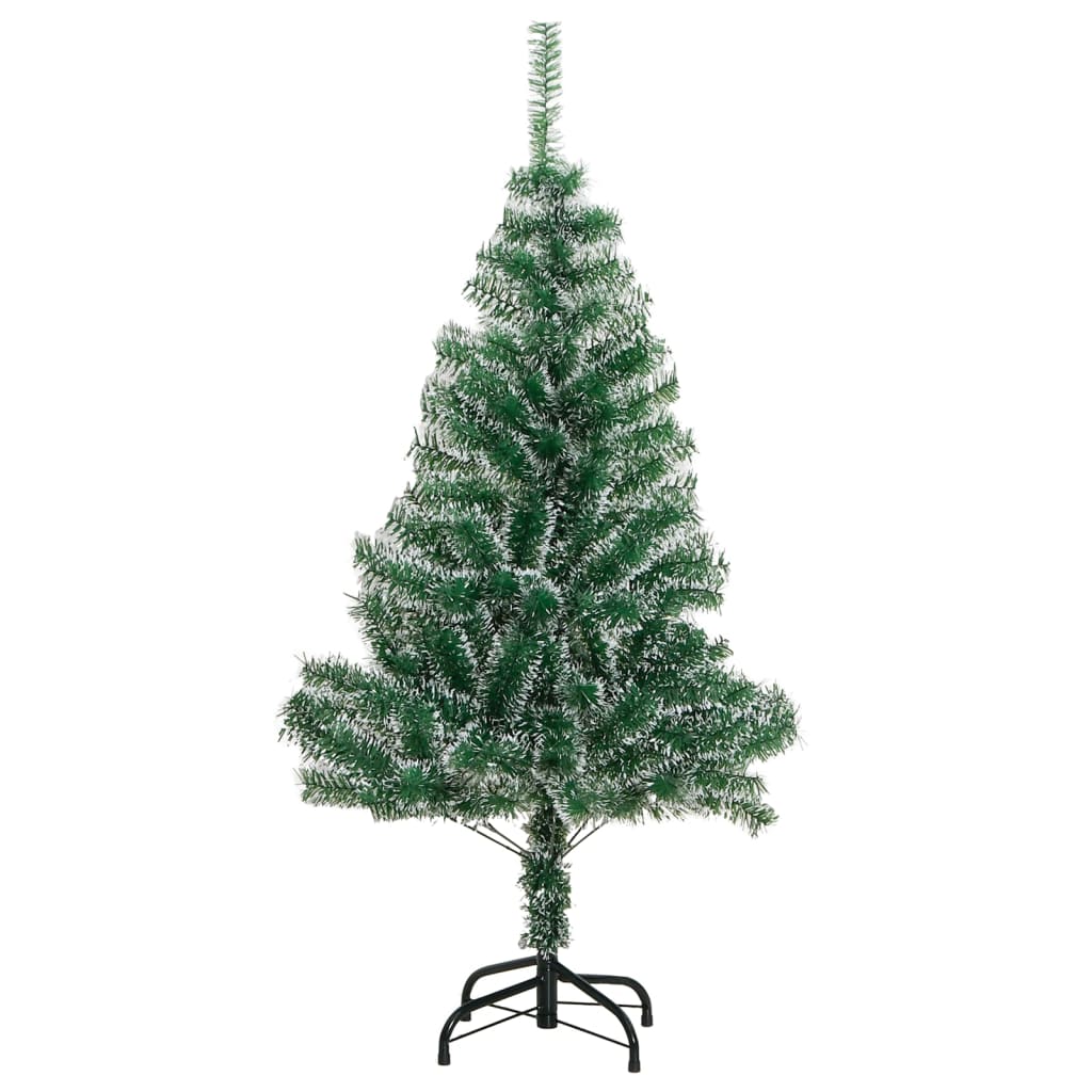 Kunstkerstboom met sneeuw 150 cm groen