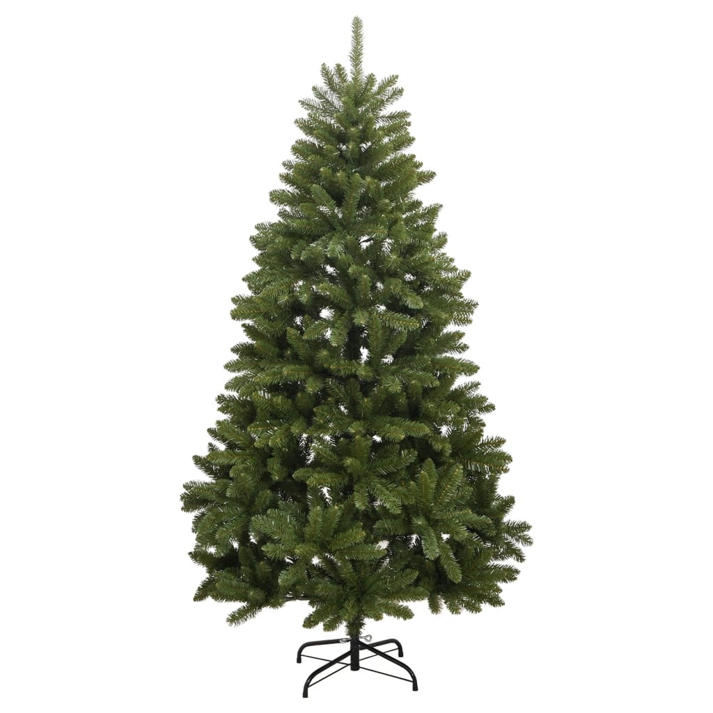 Kunstkerstboom met scharnieren en standaard 180 cm groen