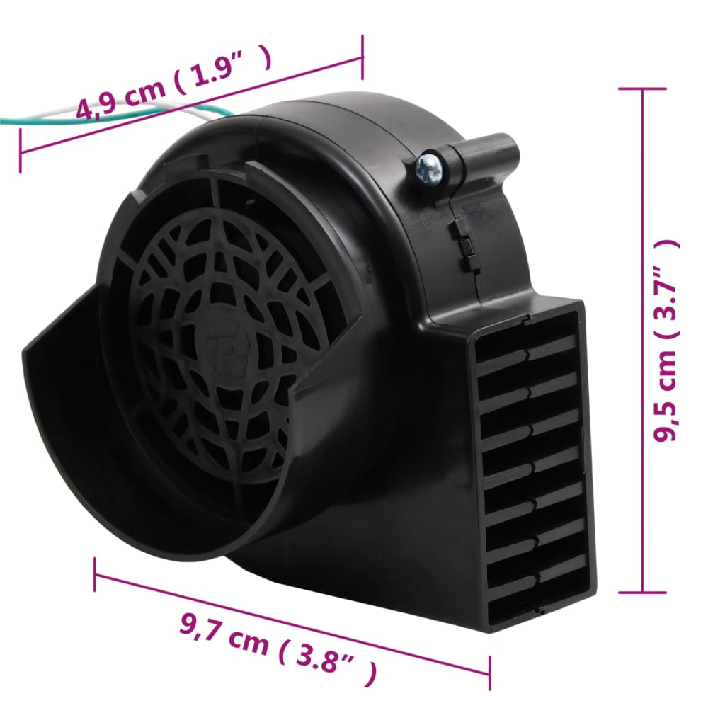 Lichtslinger met 26 LED's en ventilator 260 cm