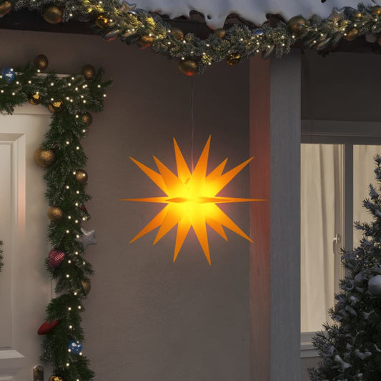 Kerstlampen met LED's 3 st inklapbaar 57 cm geel