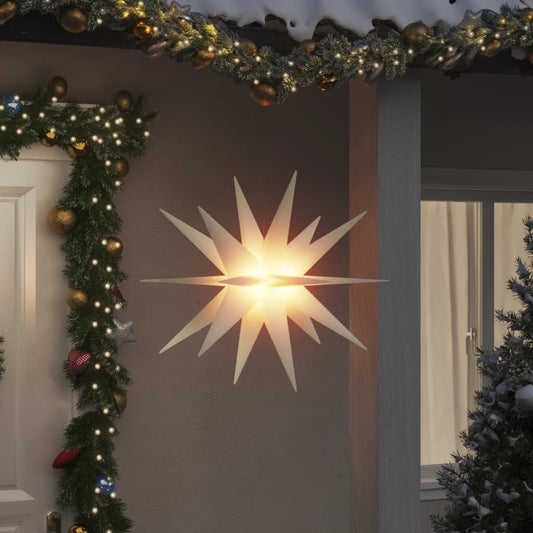 Kerstlampen met LED's 3 st inklapbaar 100 cm wit