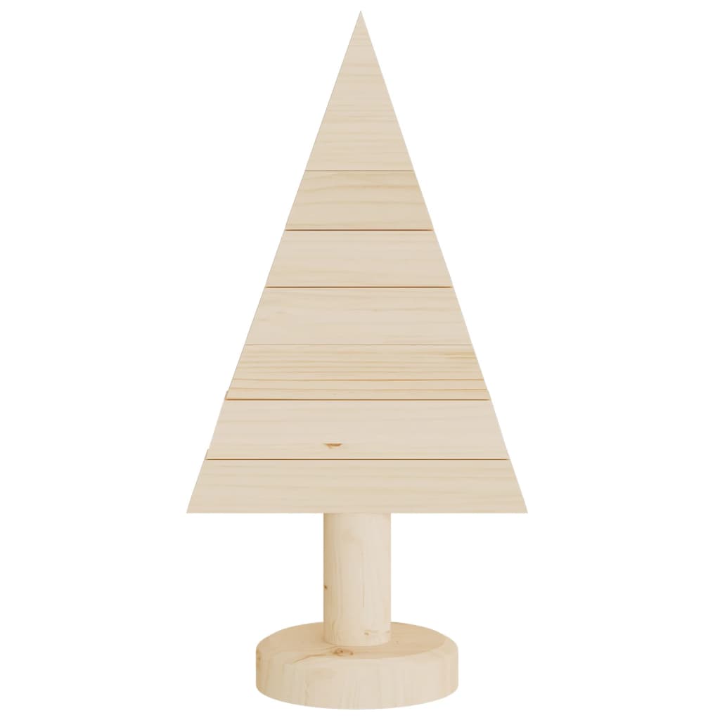 Kerstdecoraties kerstboom 2 st 30 cm massief grenenhout