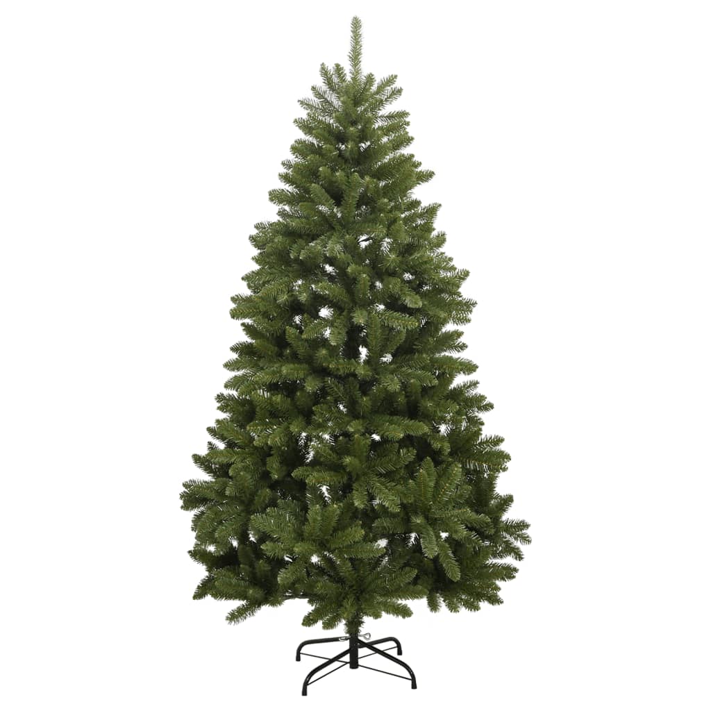 Kunstkerstboom met scharnieren 300 LED's en kerstballen 240 cm