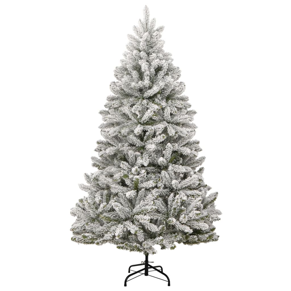 Kunstkerstboom met scharnieren 300 LED's en kerstballen 180 cm