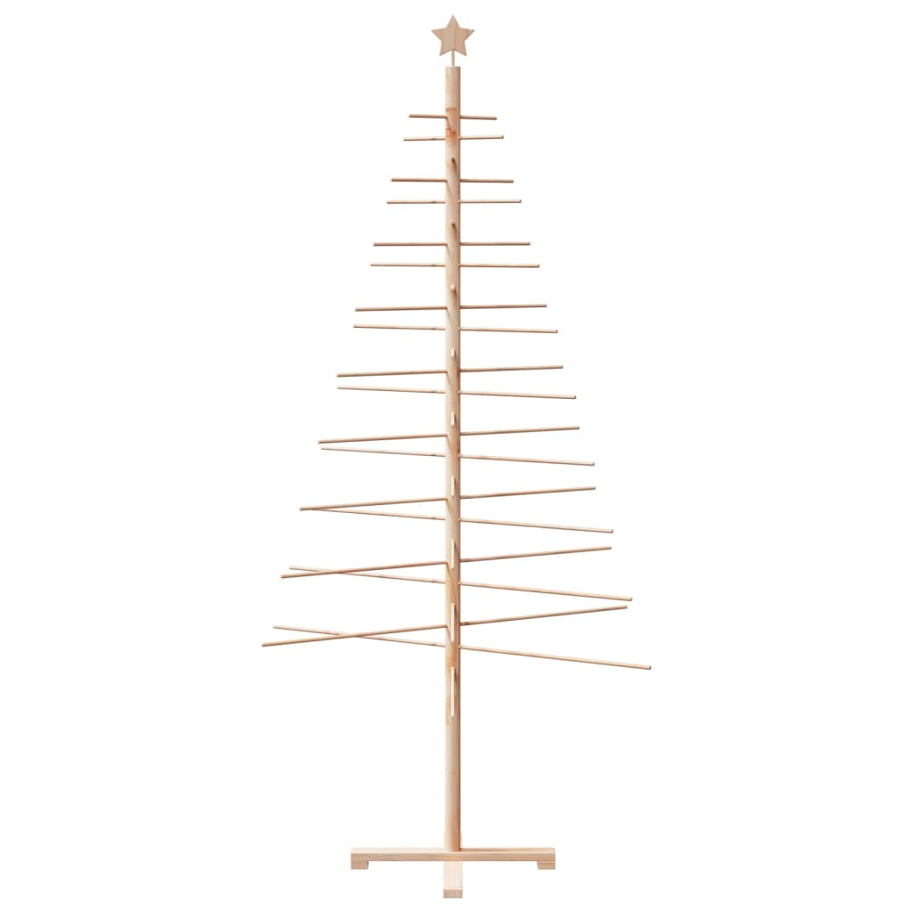 Kerstdecoratie kerstboom 210 cm massief grenenhout