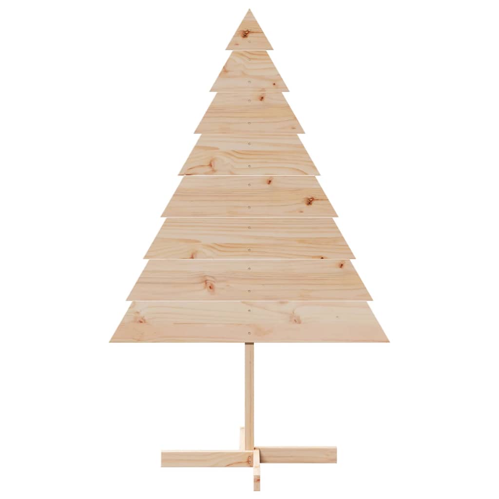 Kerstdecoratie kerstboom 150 cm massief hout