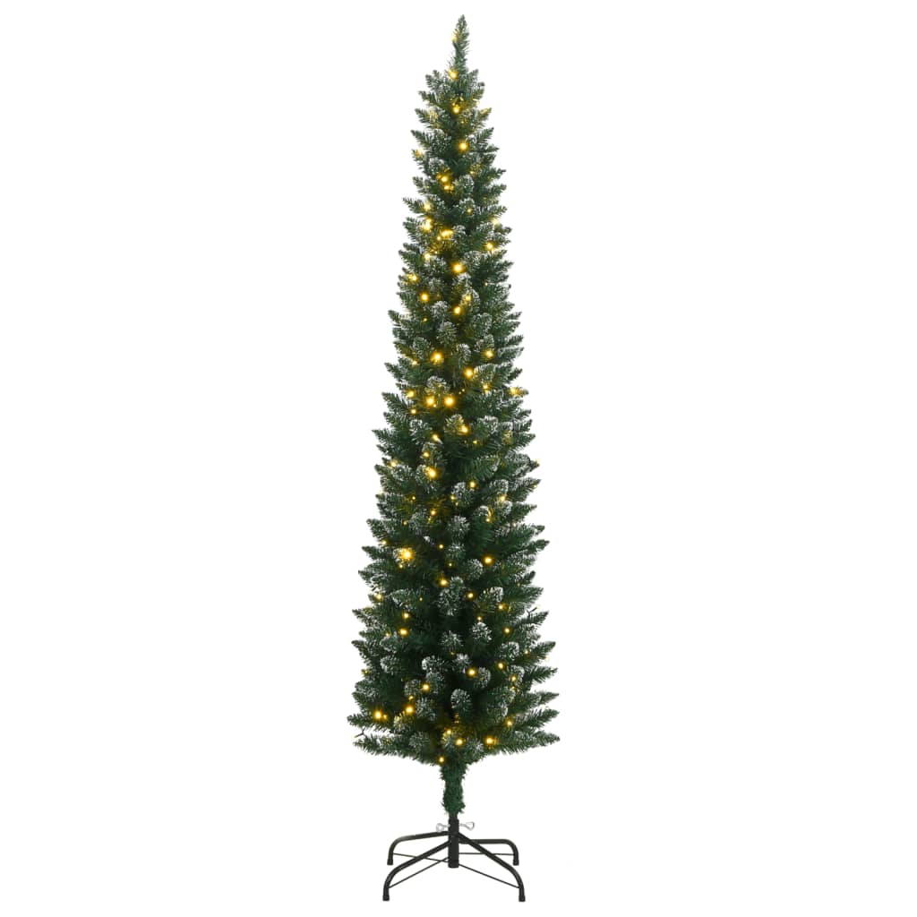 Kunstkerstboom smal met 300 LED's 180 cm