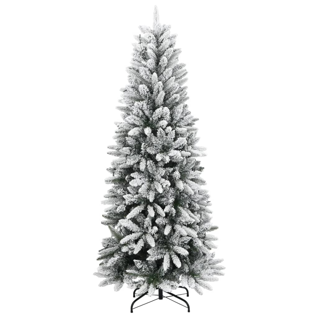 Kunstkerstboom met 300 LED's en sneeuw 180 cm