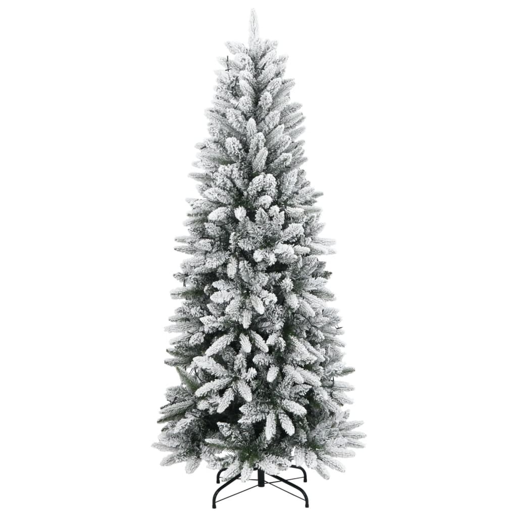 Kunstkerstboom met 300 LED's en sneeuw 240 cm