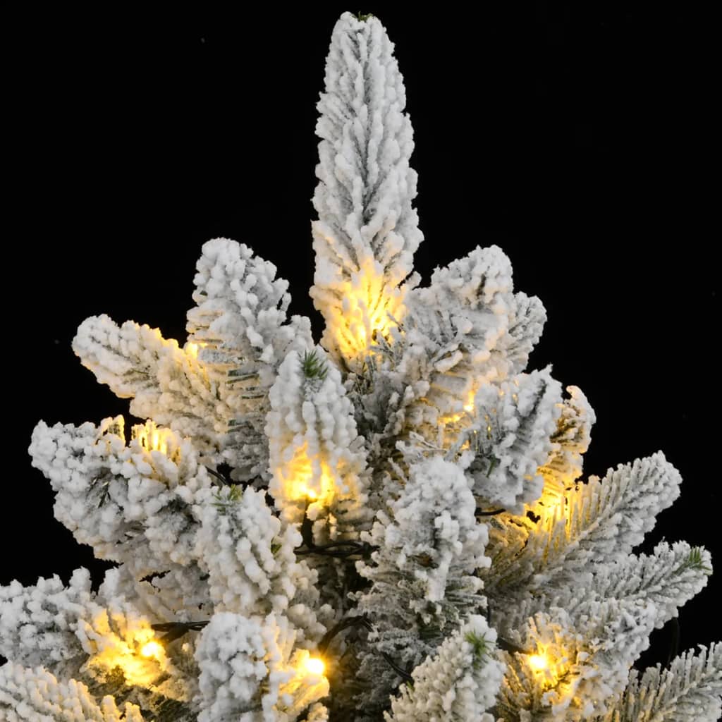 Kunstkerstboom met 300 LED's en sneeuw 240 cm