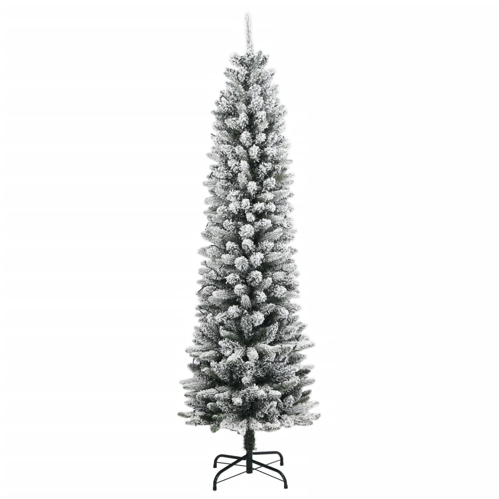 Kunstkerstboom met 150 LED's en sneeuw 120 cm