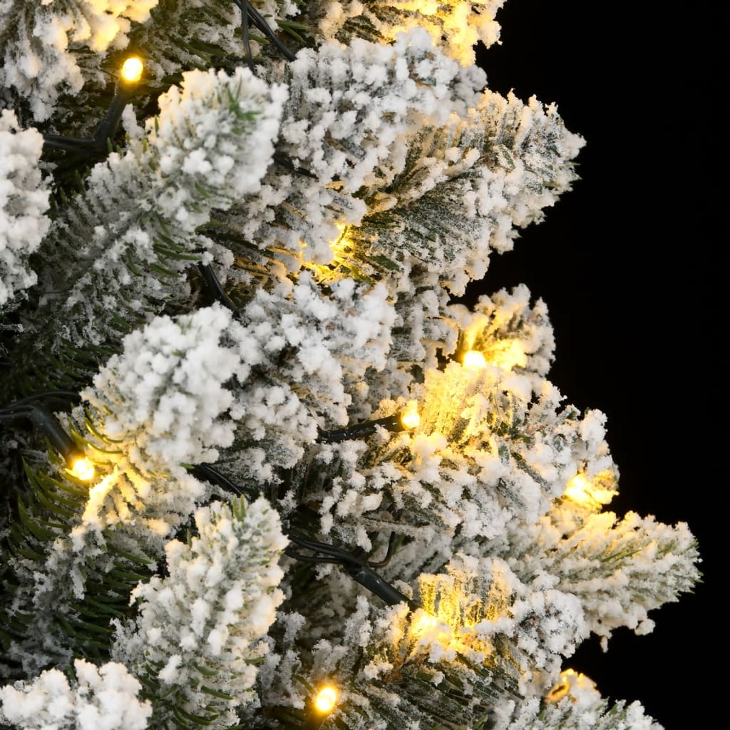 Kunstkerstboom met 300 LED's en sneeuw 240 cm