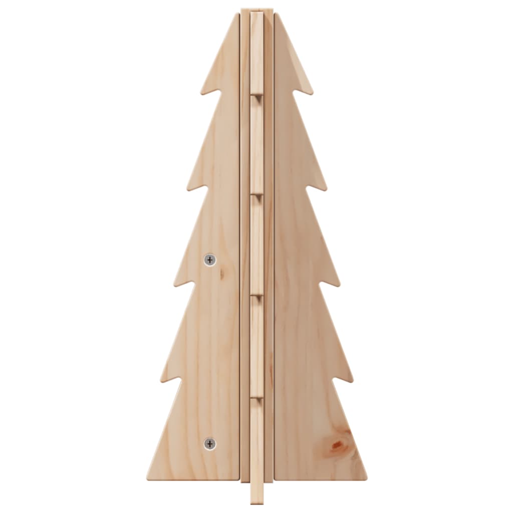 Kerstdecoratie kerstboom 49 cm massief grenenhout