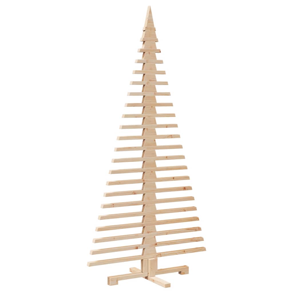 Kerstdecoratie kerstboom 180 cm massief grenenhout