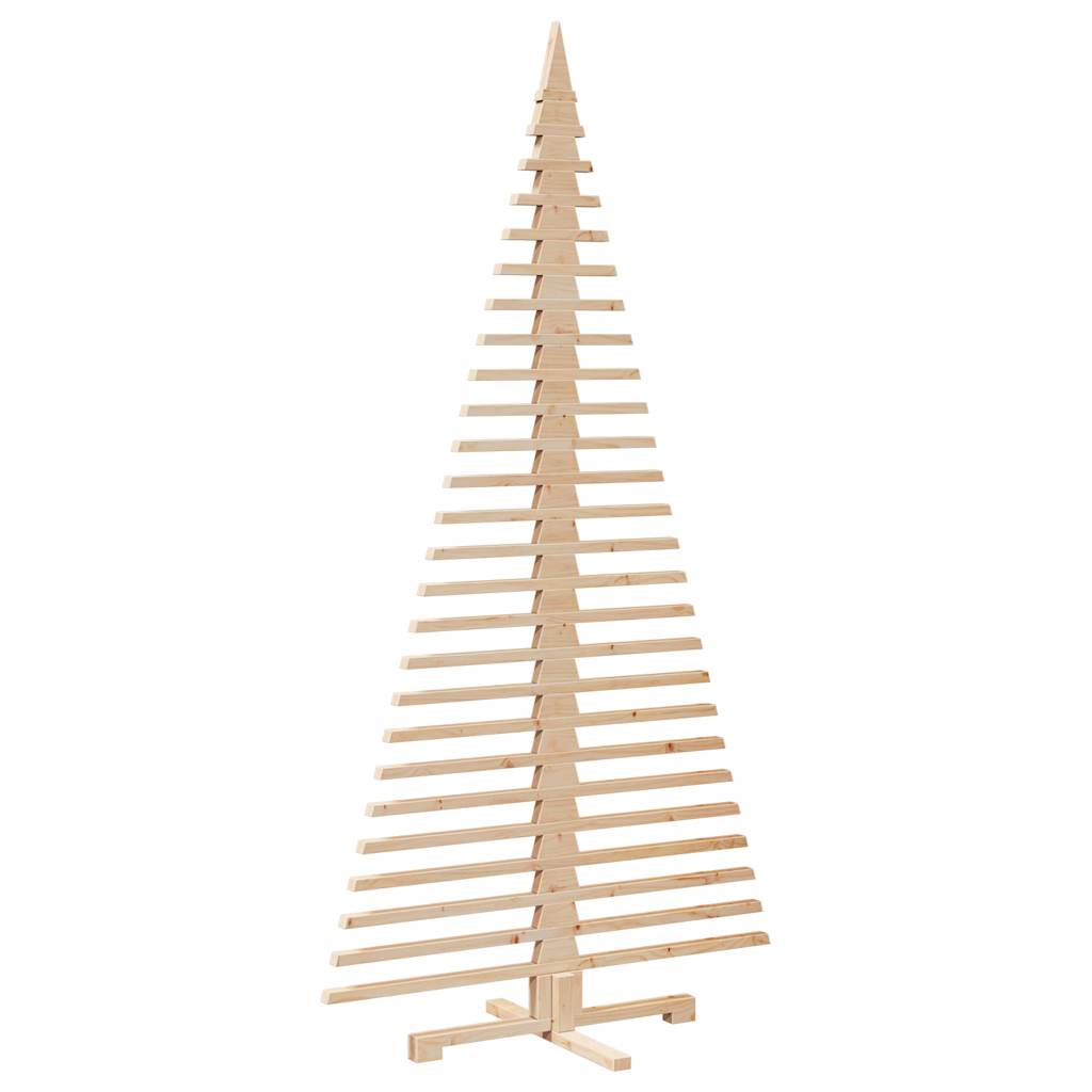 Kerstdecoratie kerstboom 210 cm massief grenenhout