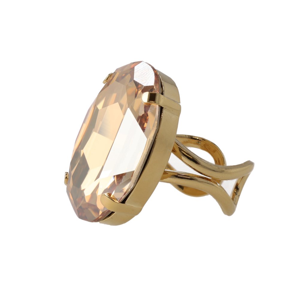 Eva Ovale Ring Gouden Shadow