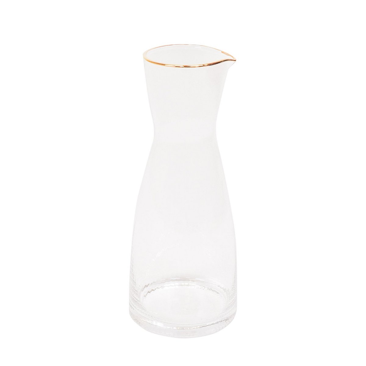 Waterkan Glas Helder/Goud 10,5x10,5x24,5cm