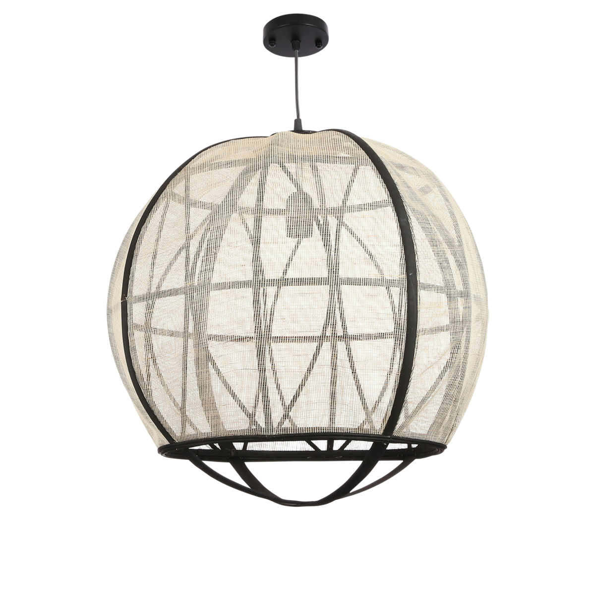 Pella Hanglamp H50 x Ø51 cm Linnen Off White