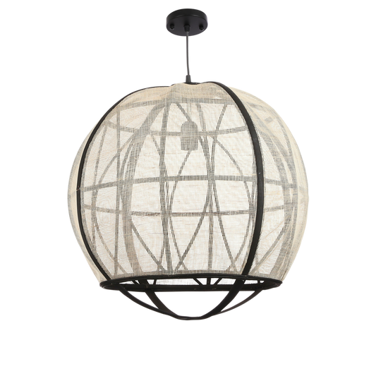 Pella Hanglamp H50 x Ø51 cm Linnen Off White