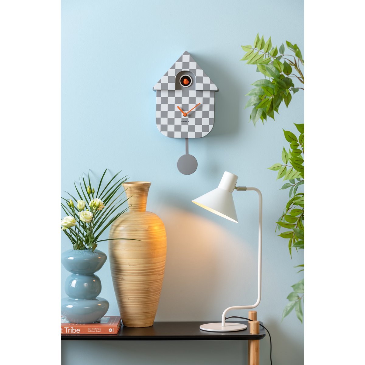 Wandklok Moderne Koekoek Checker