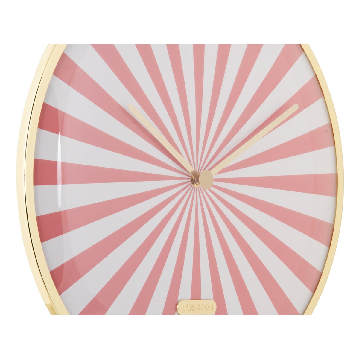 Wandklok Candy Swirl Dome Roze