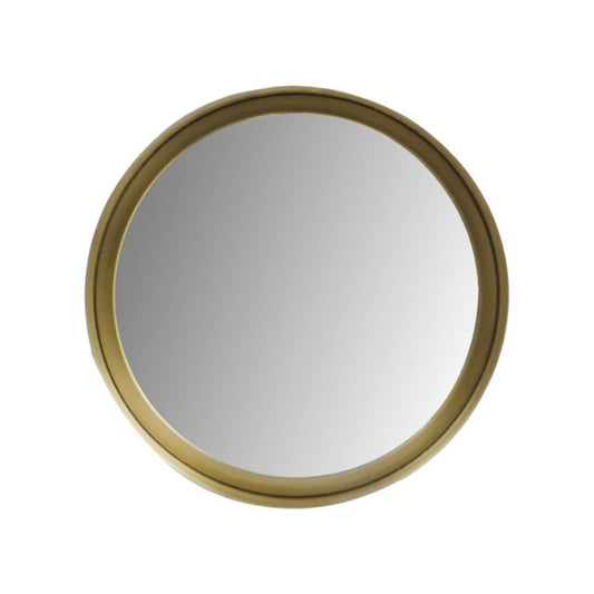 HSM Collection Ronde Spiegel 30x3x30 Goud Metaal