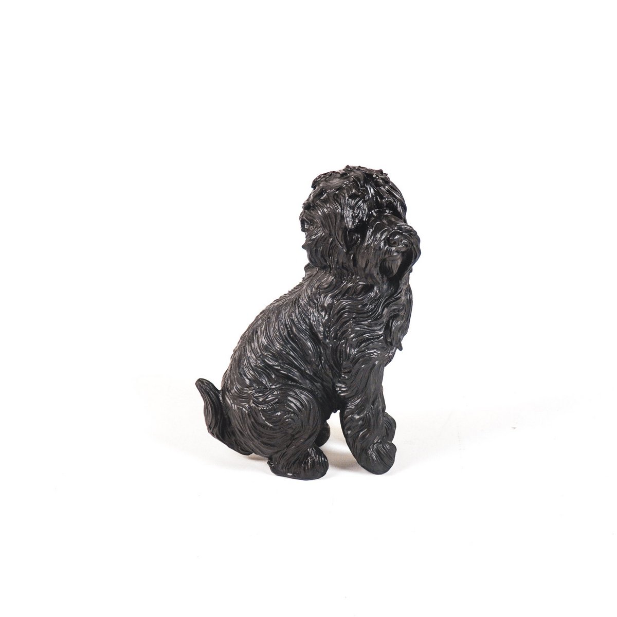 Ornament Labradoodle Hond Polyresin Zwart 16x23,5cm