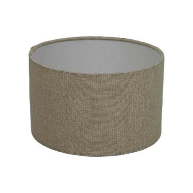 Lampenkap Rond ø32x20 Wit Jute/wol