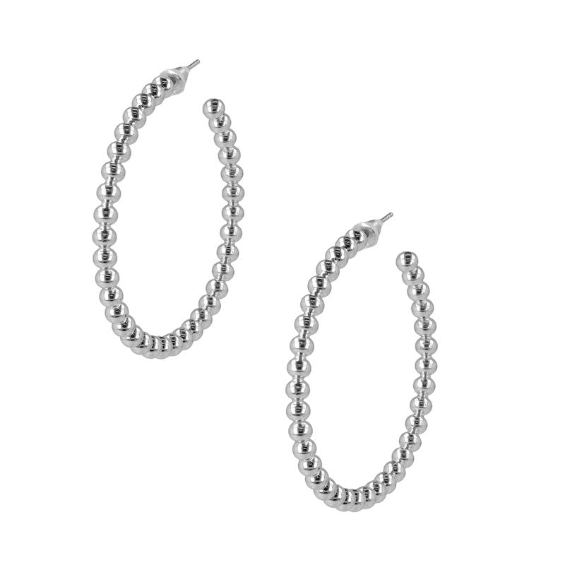 Goddelijke Rhodium Bubble Hoops